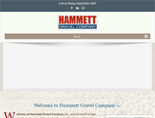 Tablet Screenshot of hammett-gravel.com